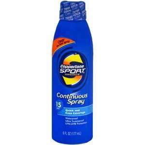  COPPERTONE CONTINUOUS SPRAY SPORT SP15 6 OZ Health 