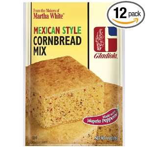 Gladiola Mexican Style Cornbread Mix, 6 Ounce (Pack of 12)  