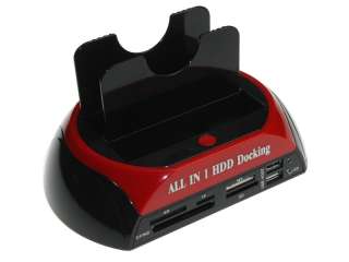 NEW HDD Dock Docking Station for USB 2.0 Dual 3.5 2.5 IDE SATA HDD 