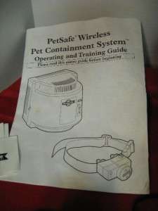 PET SAFE WIRELESS FENCE   PET/DOG CONTAINMENT SYSTEM  