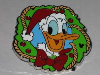 Disney Pin ~ DLR ~ Christmas Donald Duck Wreath ~ Rare  