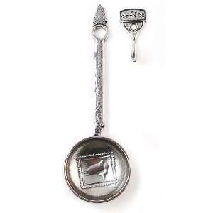  Crosby and Taylor Pewter Coffee Scoop with Hook   Salmon 