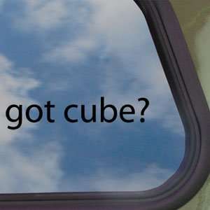  Got Cube? Black Decal Nissan Cube Car Truck Window Sticker 