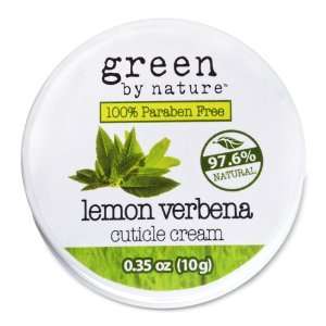 Green By Nature Cuticle Cream, Lemon Verbena, .35 Ounce Tins (Pack of 