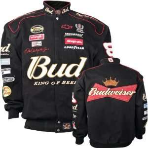  Dale Earnhardt Jr Black Cotton Twill Jacket Sports 
