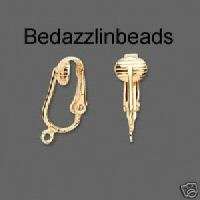 100 Gold Plated Clip On Earrings~Pierced Look Earring  