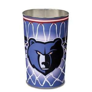   Grizzlies Waste Paper Trash Can   NBA Trash Cans
