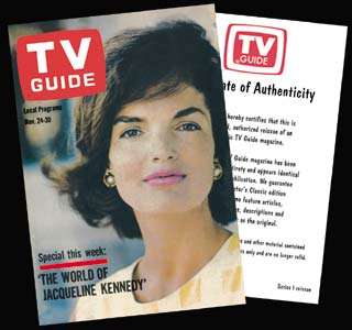 Jackie Kennedy TV Guide REPRINT Nov 24, 1962 Issue  