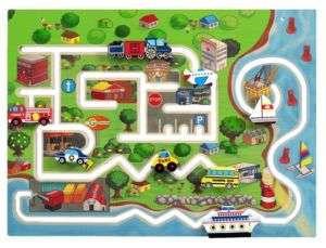 Educational City Wall Panel Childrens Educational Toy  