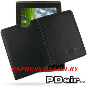 Black Leather PX1 Case Asus Eee Pad Transformer TF101  