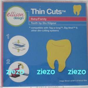  Ellison/Sizzix Thin Cuts Tooth Die Arts, Crafts & Sewing