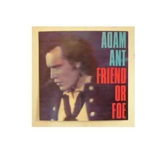 Adam Ant Poster Friend Or Foe Of Adam and The Ants 