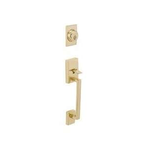   Bright Brass Century Handle Set with Andover handle and Addison Rose