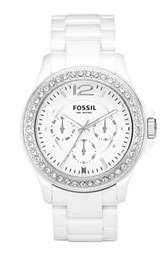 Fossil Crystal Topring Ceramic Watch $225.00