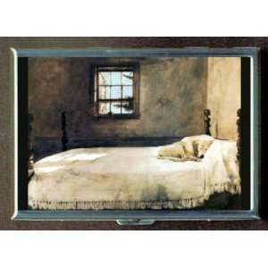SLEEPING DOG ANDREW WYETH ID Holder, Cigarette Case or Wallet MADE IN 