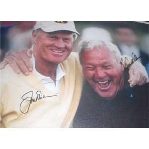   Autographed Nicklaus Picture   Arnold Palmer 16x20