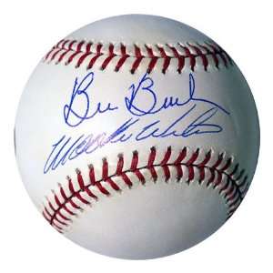 Bill Buckner/Mookie Wilson Dual Signature MLB Baseball