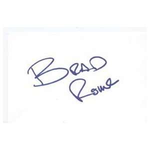 BRAD ROWE Signed Index Card In Person