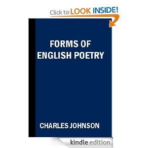 Forms of English Poetry Charles F. Johnson  Kindle Store