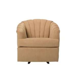  Claire Camel Polyester Swivel Accent Chair
