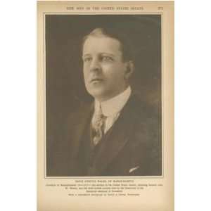  1919 Print David Ignatius Walsh Massachusetts Governor 