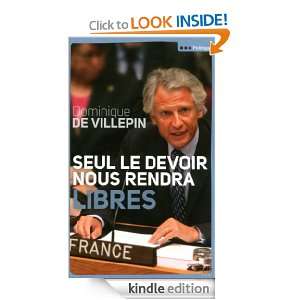   ) (French Edition) DOMINIQUE DE VILLEPIN  Kindle Store