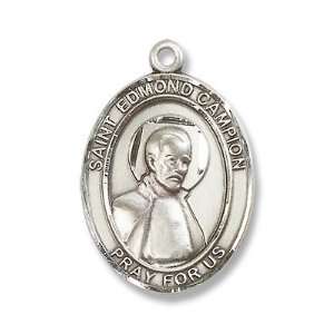  Sterling Silver St. Edmund Campion Medal Pendant with 24 
