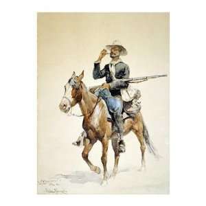 Frederic Remington   A Mounted Infantryman Giclee