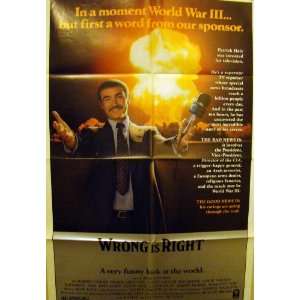 Wrong Is Right with Sean Connery & George Grizzard Original 27x41 
