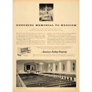   Church Pews Harold G. Wilson   Original Print Ad