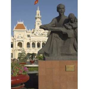 Statue of Ho Chi Minh in Front of the Hotel De Ville, Ho Chi Minh City 
