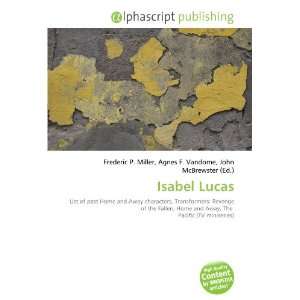  Isabel Lucas (9786134028257) Books