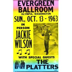 Jackie Wilson and The Platters 14 X 22 Vintage Style Concert Poster