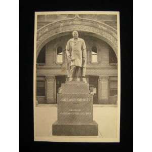  20s James Whitcomb Riley Statue, Greenfield, Indiana PC 