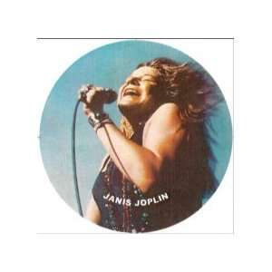 Janis Joplin on the Mic Pin