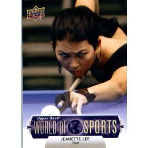   World of Sports Pool Card #293 Jeanette Lee   ENCASED Trading Card