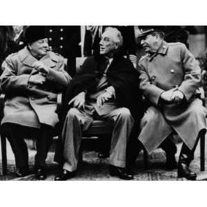  Winston Churchill, Franklin D. Roosevelt and Josef Stalin 