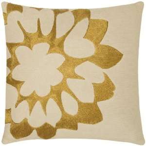  Judy Ross Big Carousel 18 X 18 Blonde/Gold Rayon Pillow 