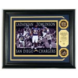 LaDainian Tomlinson Dominance Photo Mint with 2 24KT Gold Coins