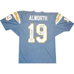 Lance Alworth Autographed Blue Throwback Custom Jersey  