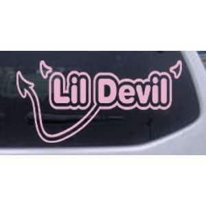 Pink 44in X 23.0in    Lil Devil Funny Car Window Wall Laptop Decal 