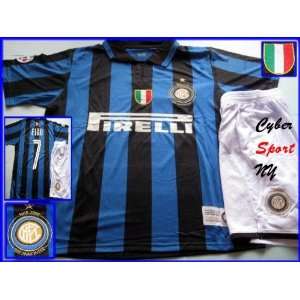   Milan Italy Soccer Jersey with Shorts Luis FIGO, Adult Size Small