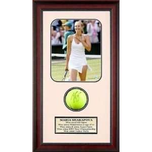 Maria Sharapova Autographed Tennis Ball Shadowbox
