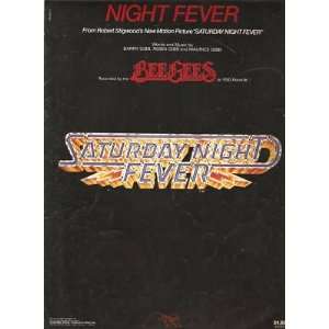  Sheet Music Night Fever Bee Gees 132 