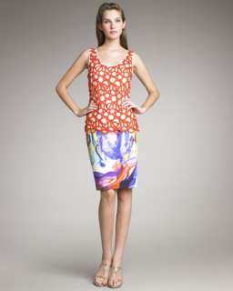 Printed Silk Skirt  