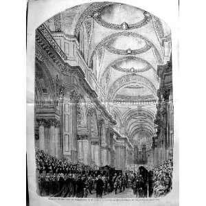   1852 FUNERAL DUKE WELLINGTON PAULS CATHEDRAL NELSON