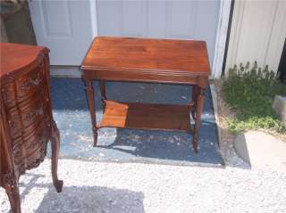Walnut 2 Tier End Table/Side Table  