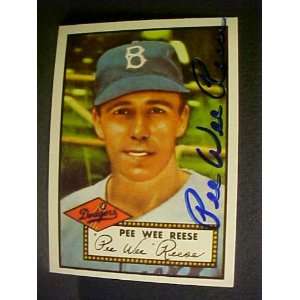  Pee Wee Reese Brooklyn Dodgers #333 1952 Topps Reprints 