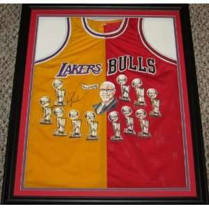 Phil Jackson Hand Painted 1 of a Kind Signed Autographed Chicago Bulls 