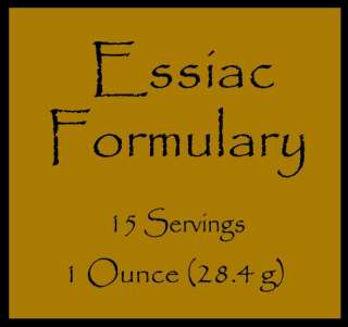 Essiac Tea   1 Ounce   15 Day Supply  